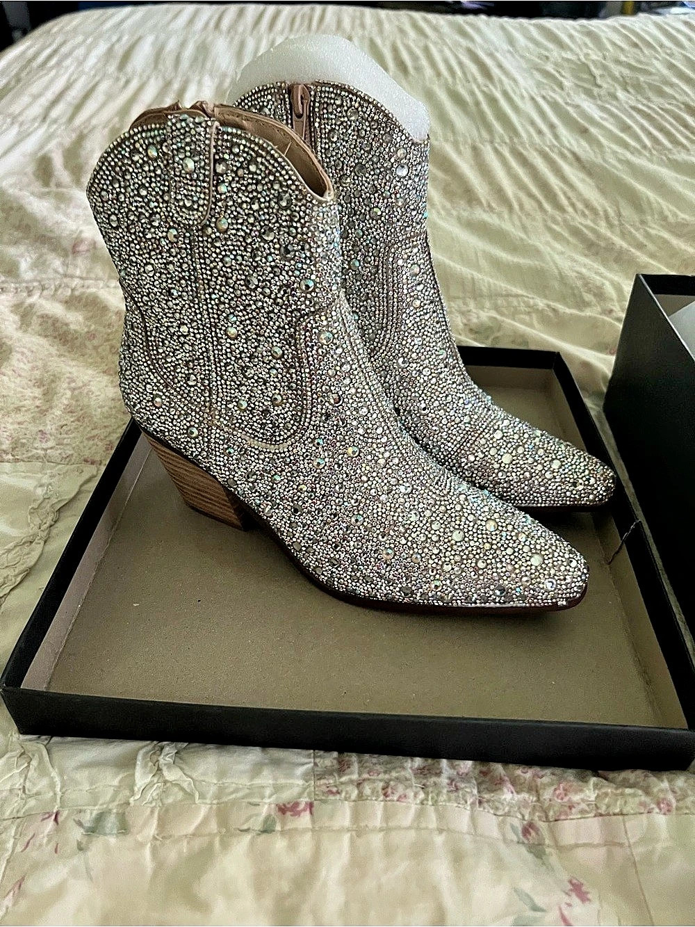 Betsey Johnson SB-Emory Rhinestone Western Boot